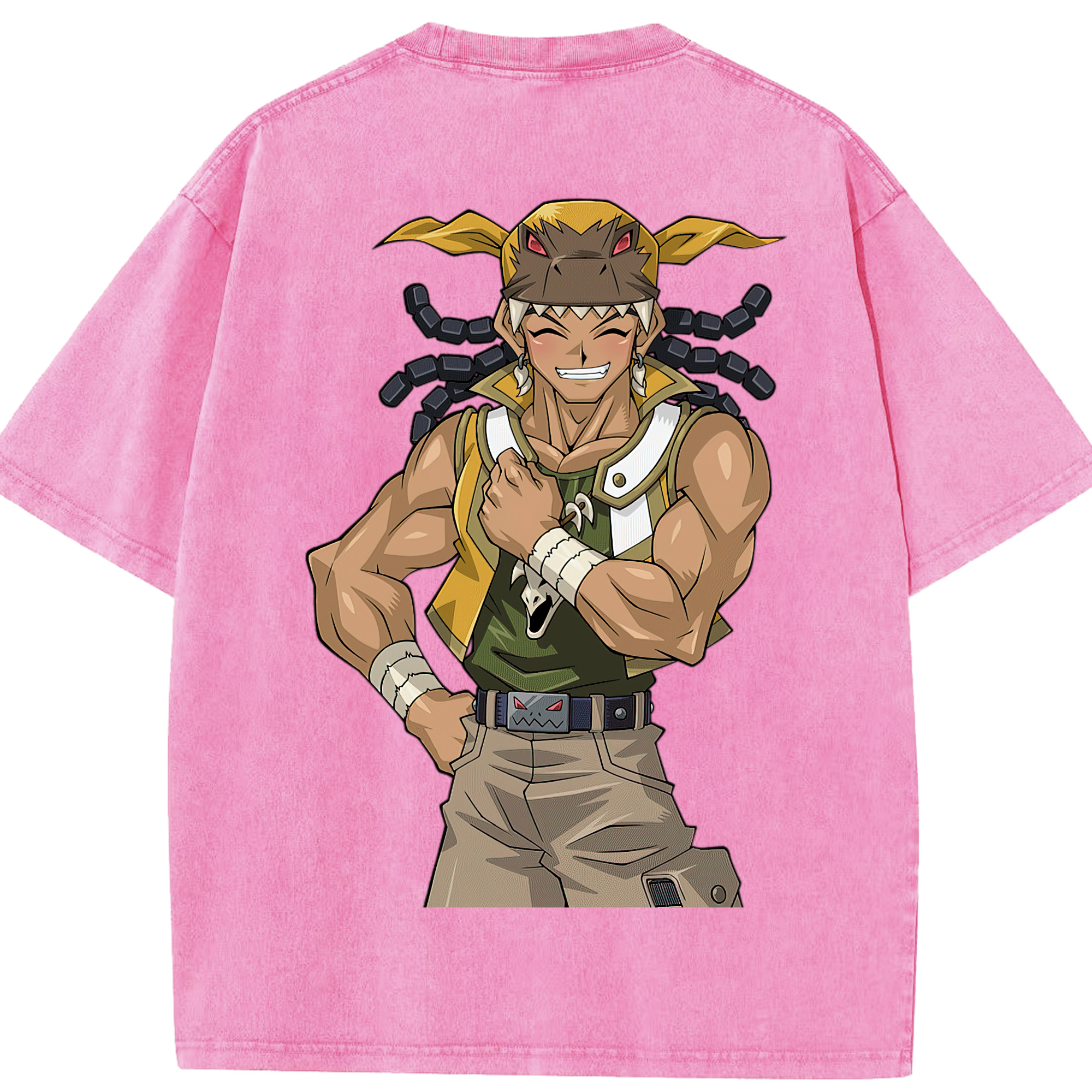 （画像用） 遊☆戯☆王 Yu-Gi-Oh! 綿100% ヴィンテージ風 半袖Tシャツ（背面プリント）